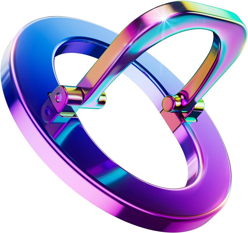 SUPERONE for MagSafe Phone Grip, Stylish Cool Magnetic Ring Holder with Adjustable Stand, Removable MagSafe Accessories Only for iPhone 12/13/14/15/16/17 Series & Fits Magnetic Case - Colorful - Image 1